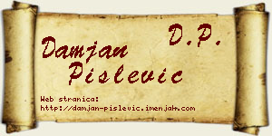 Damjan Pislević vizit kartica